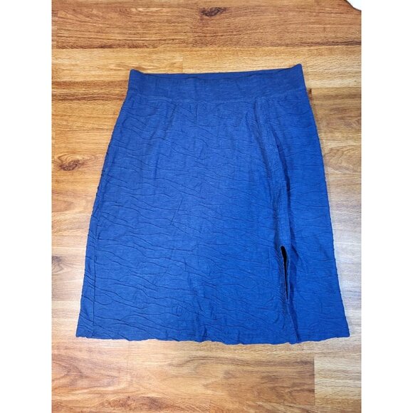 Horny Toad Size Large Blue Pull On Skirt  A Line - Picture 1 of 5